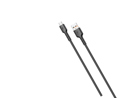 Кабель SkyDolphin S07V TPE High Elastic Line USB - microUSB 1м, Black (USB-000598)